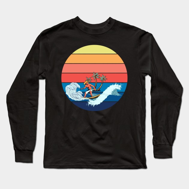 Catch the Wave of Adventure Long Sleeve T-Shirt by NedisDesign